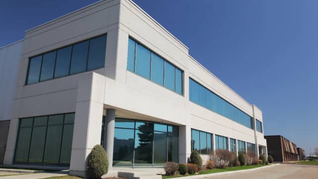 Modern commercial office building exterior